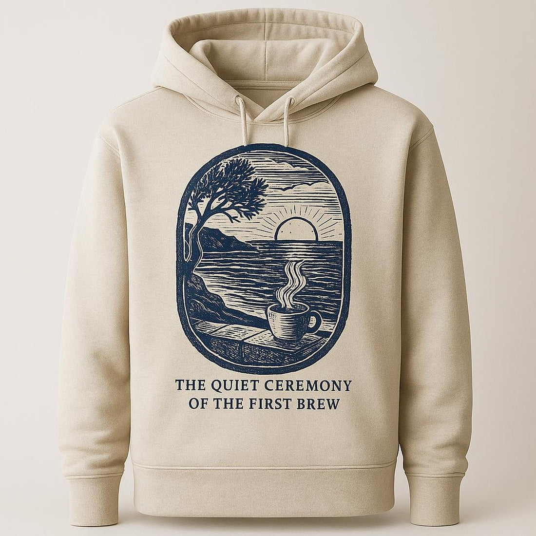 Styling Slow Morning Coffee Hoodie in a Coffee Hoodie Home