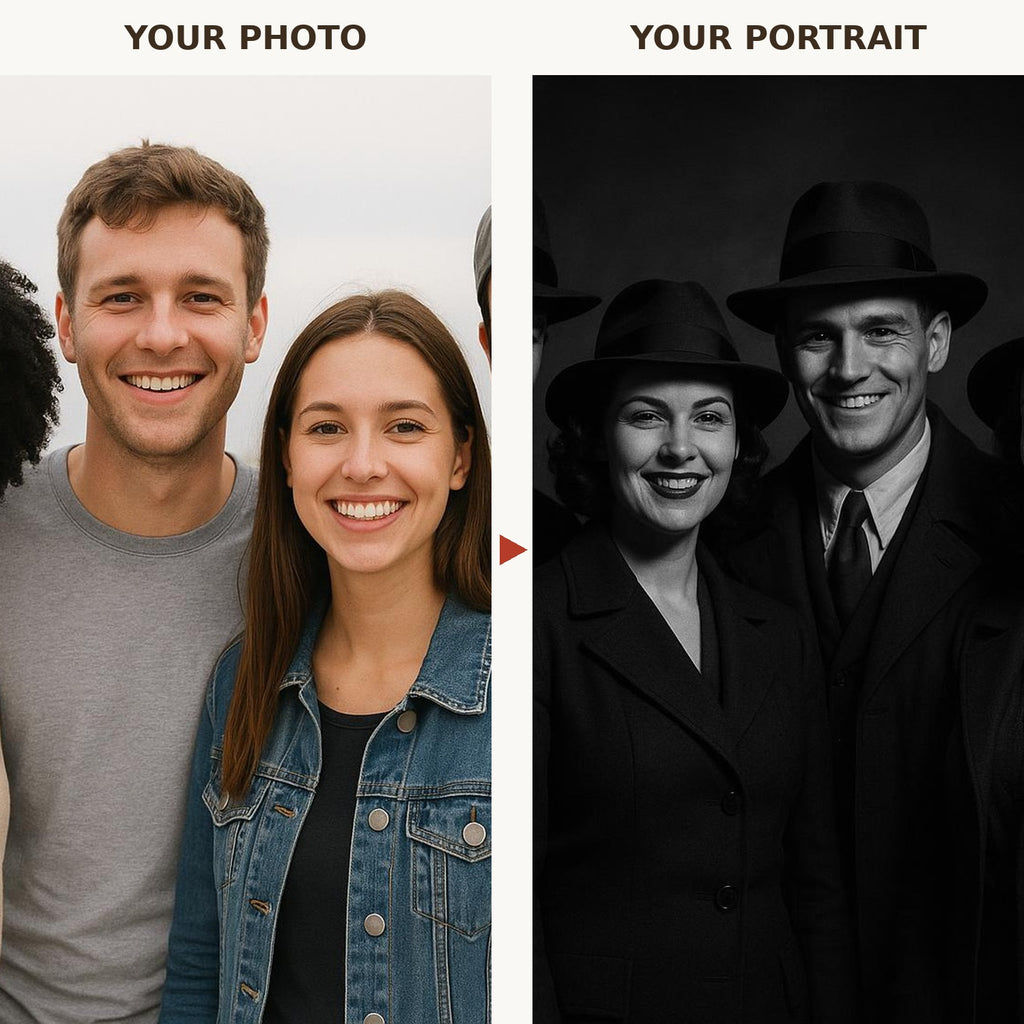 Film Noir Gang Portrait