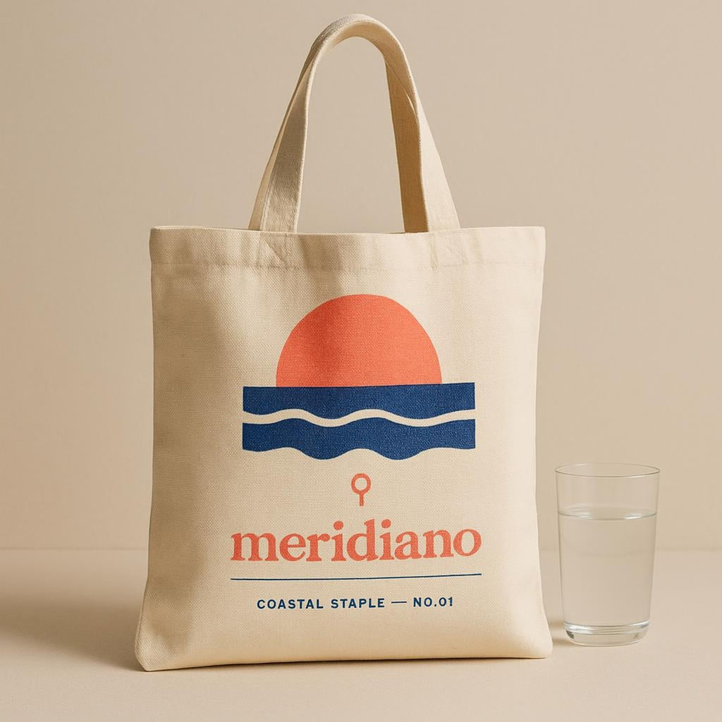 Tote bag filled with groceries, a rolled towel and a water bottle showing its roomy interior