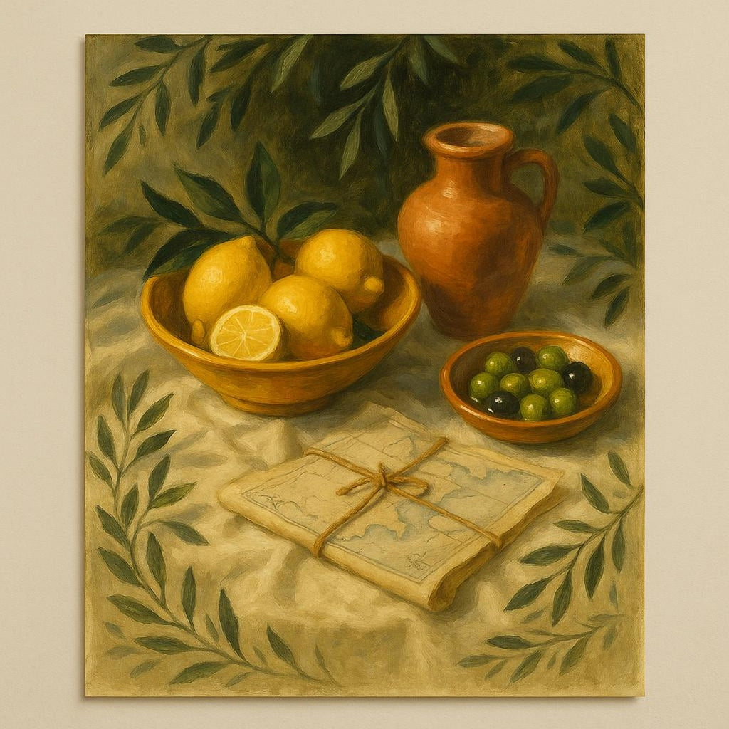 Detail of the aged paper background and soft matte finish under natural daylight