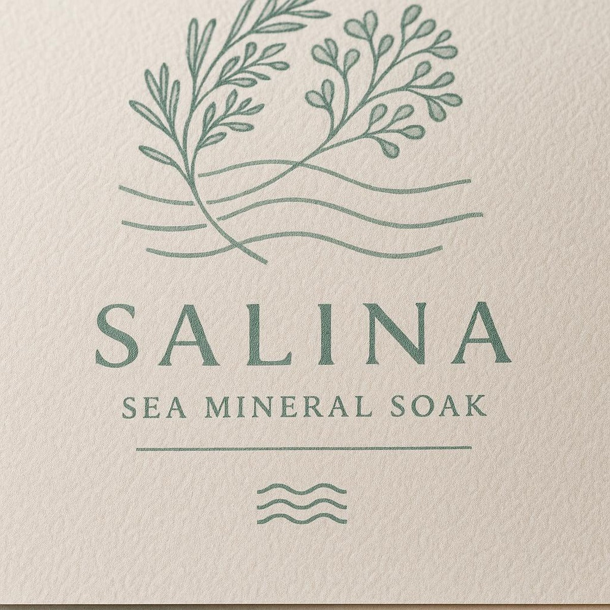 Flat-lay of the unframed poster on a linen surface with dried herbs and a ceramic bowl