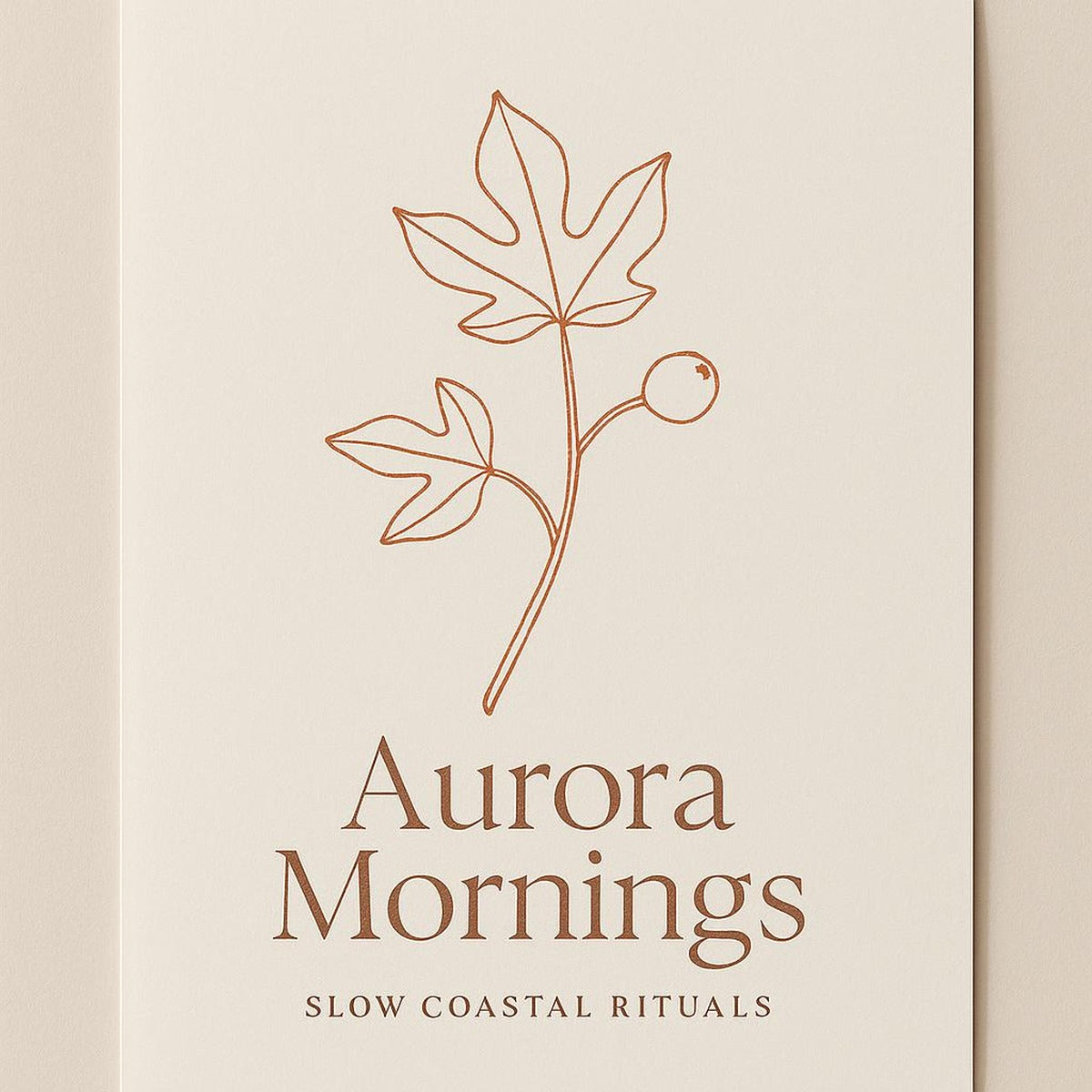 Full view of the unframed matte art print laid flat, highlighting its heavyweight archival paper and soft colour palette