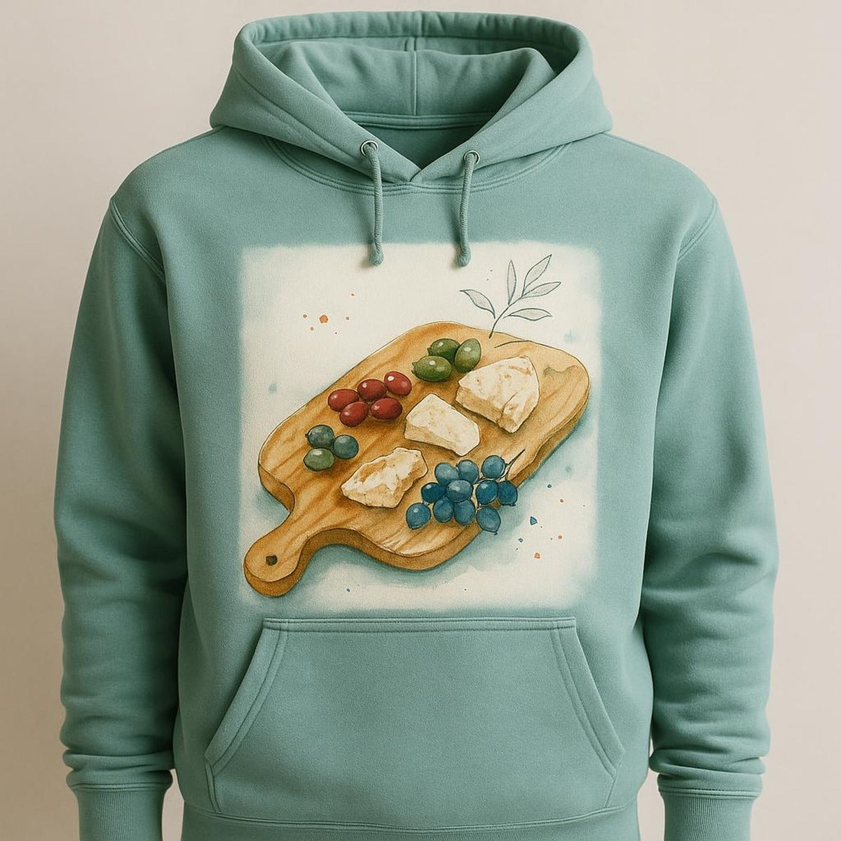 Size and measurement chart photo for the Meltemi Grazing Paddle heavyweight hoodie