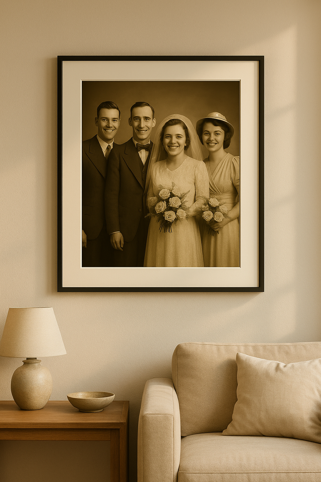 Vintage Wedding Portrait