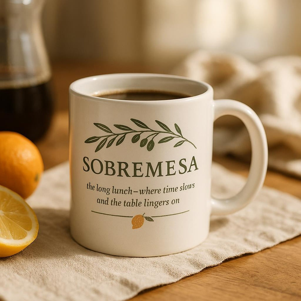 Side profile of the rustic mug highlighting its rounded organic silhouette