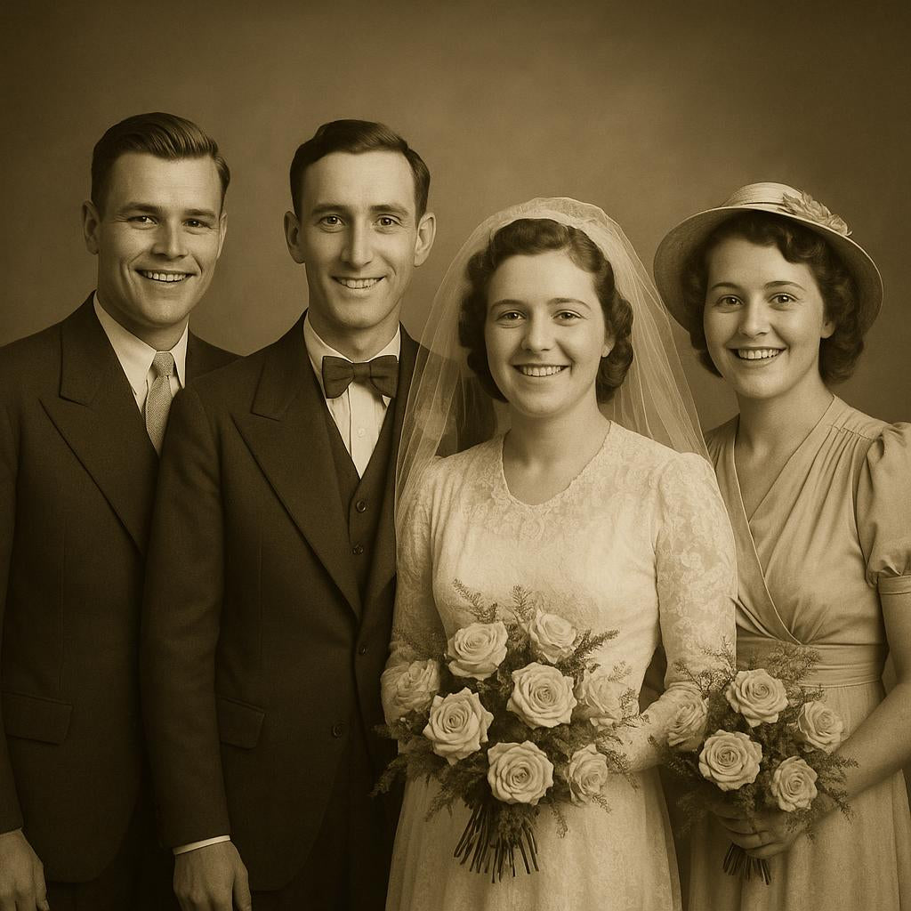 Vintage Wedding Portrait