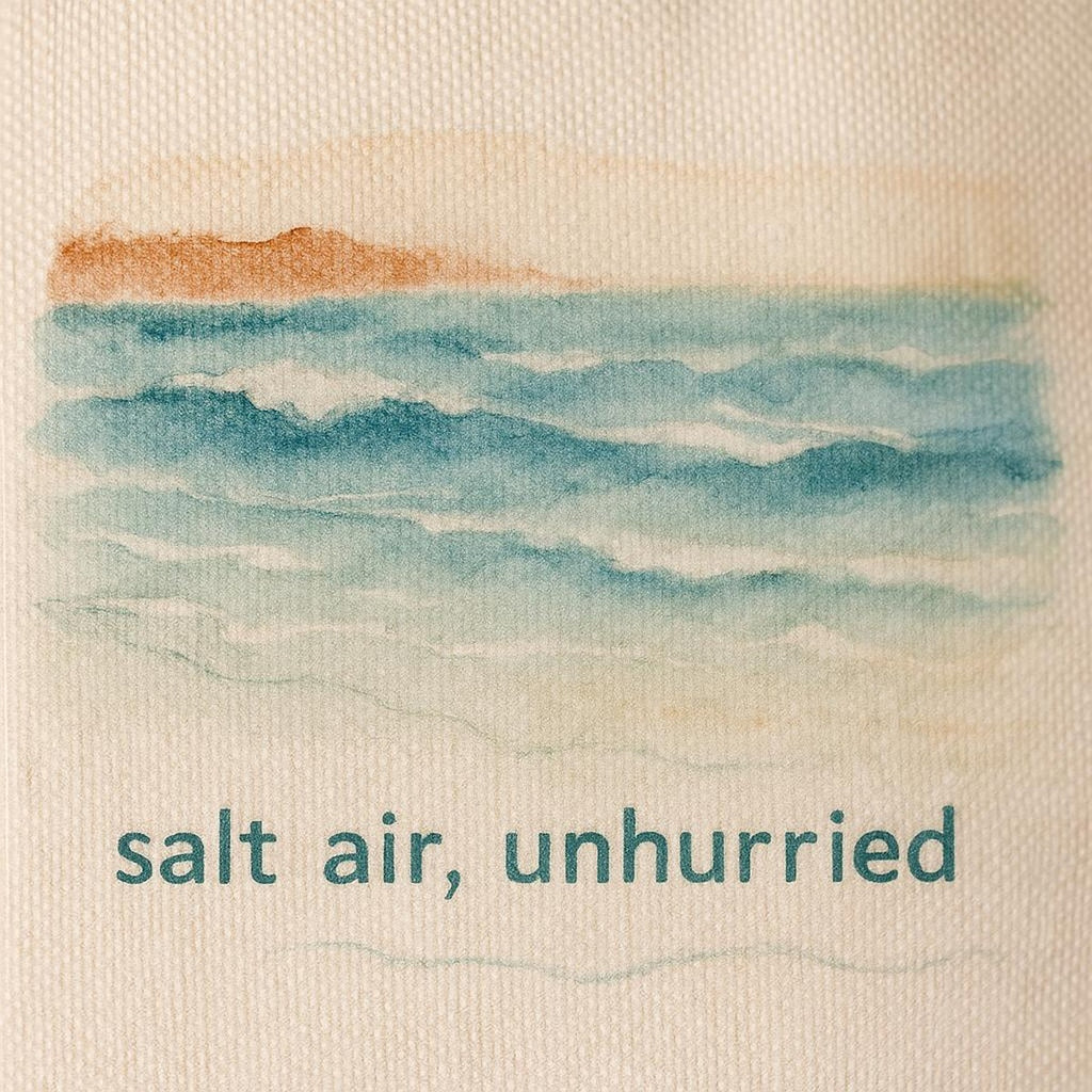 Close-up of the woven cotton canvas texture and reinforced stitching on the tote straps