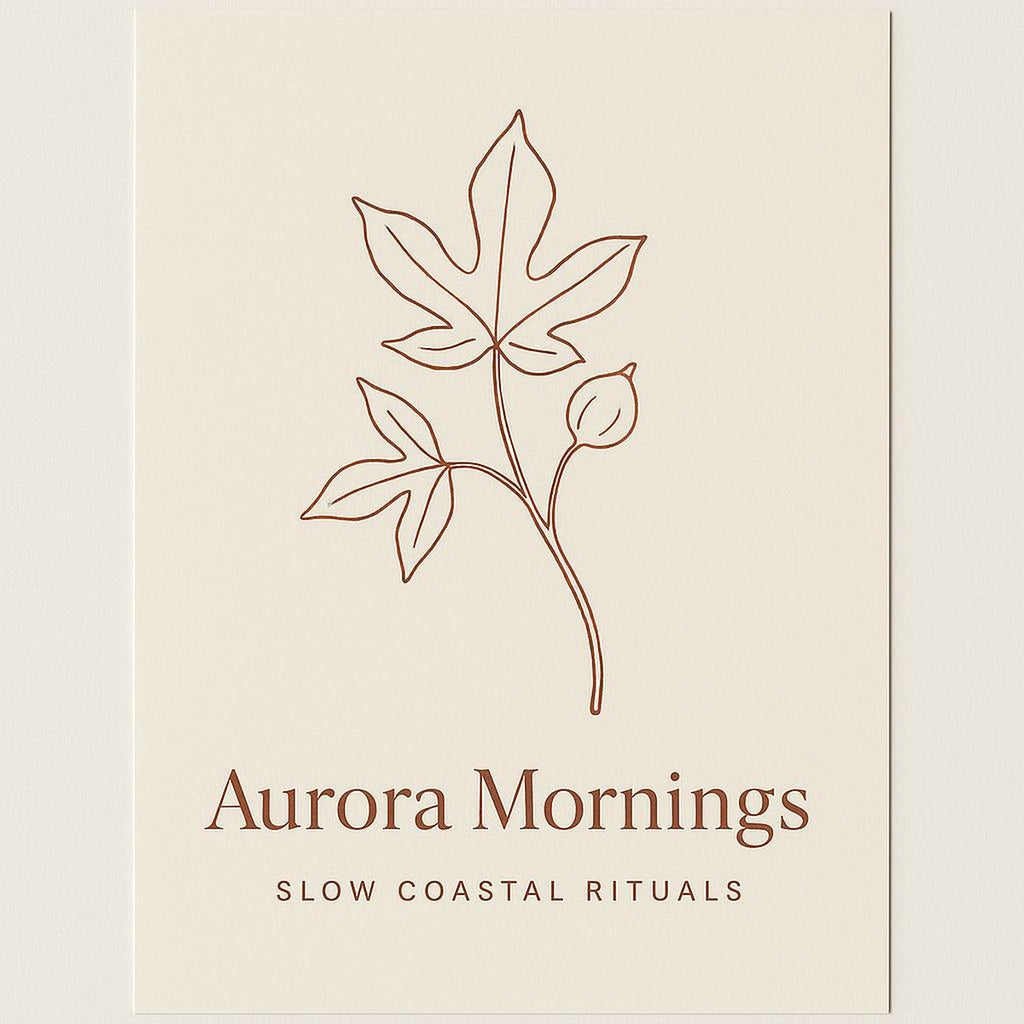 Premium poster showing two matte stoneware breakfast bowls in sun-washed terracotta and cream tones on a warm neutral background