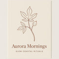 Premium poster showing two matte stoneware breakfast bowls in sun-washed terracotta and cream tones on a warm neutral background