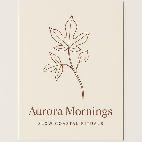 Premium poster showing two matte stoneware breakfast bowls in sun-washed terracotta and cream tones on a warm neutral background