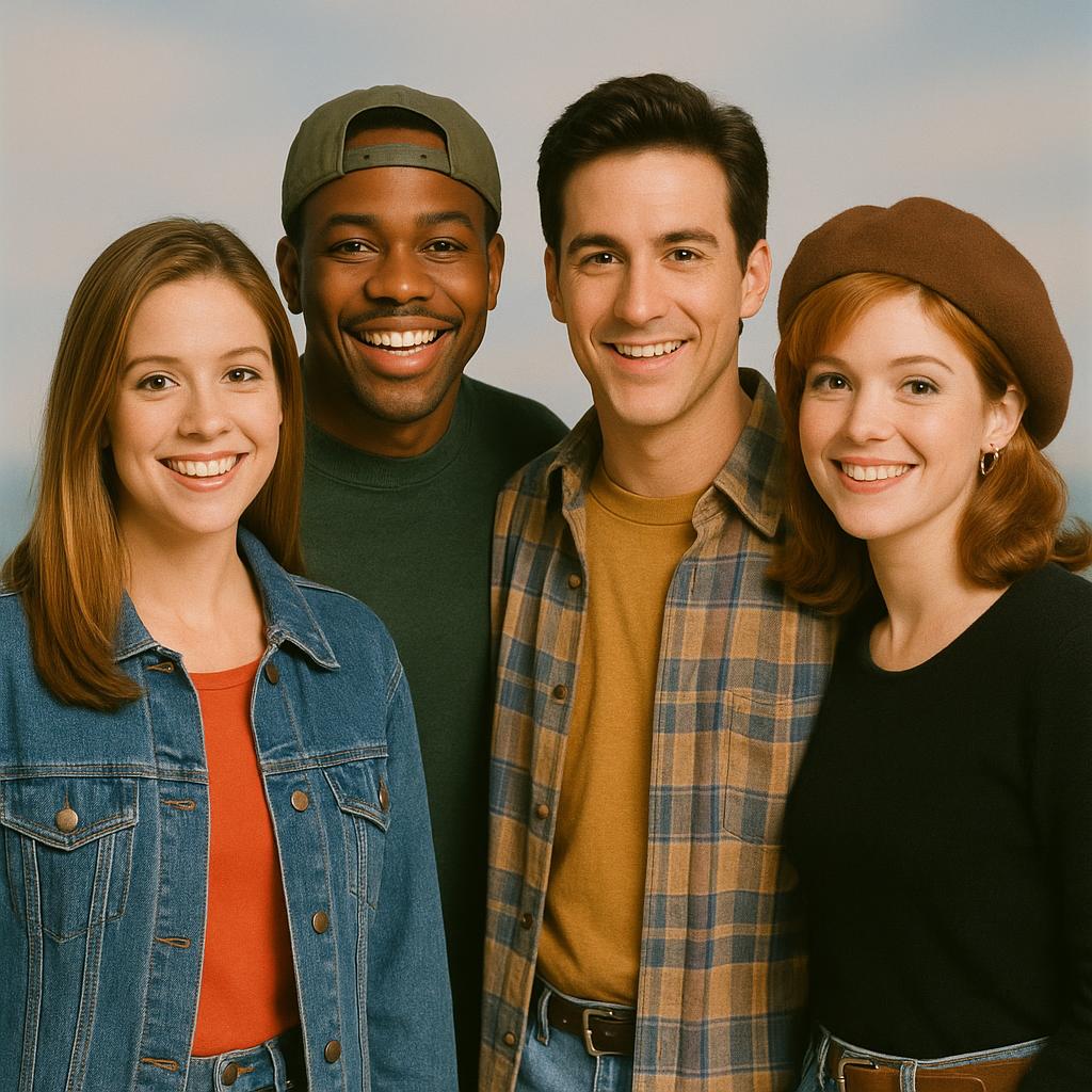 90s Sitcom Cast Portrait
