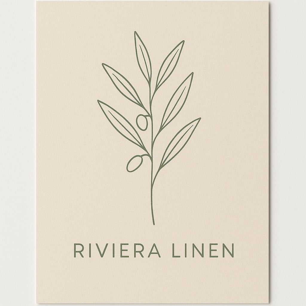 Premium poster of a muted linen camp-collar shirt illustration in sand and sage tones on a matte background