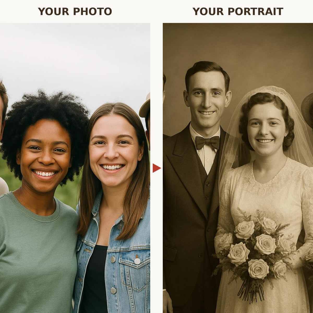 Vintage Wedding Portrait