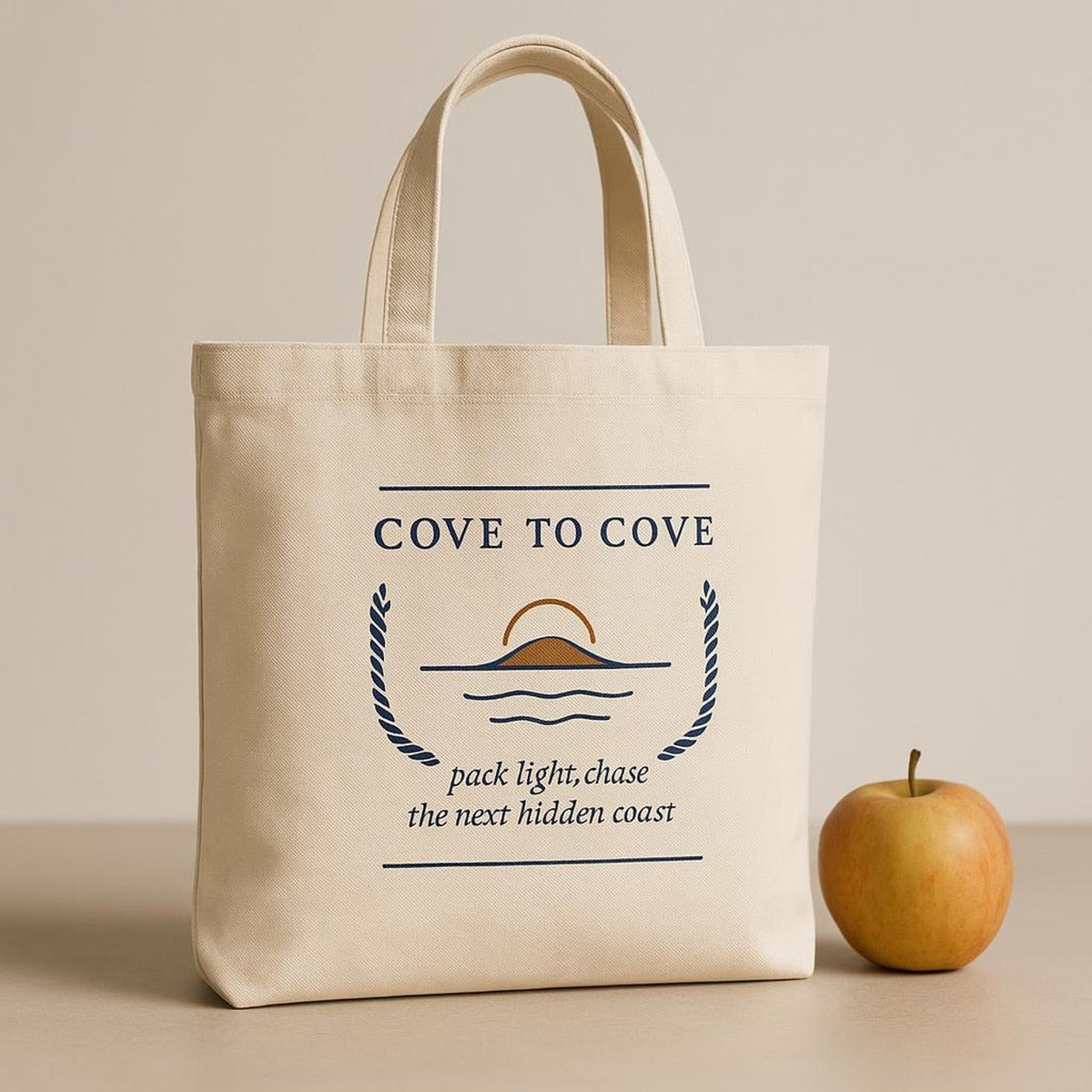 Interior view of the tote showing cotton lining and a slip pocket holding keys and phone